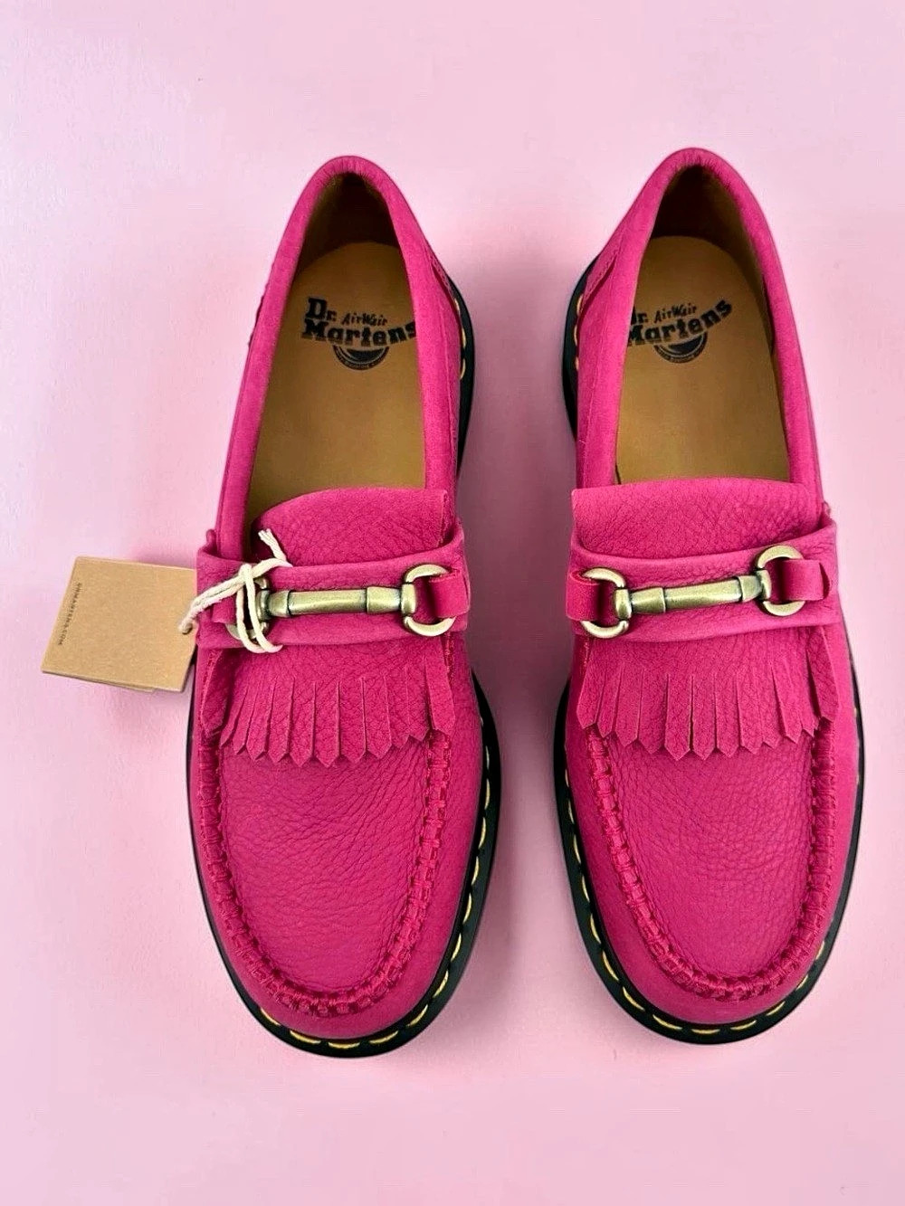 Dr. Martens Adrian Snaffle Loafers Pink US 11 NEW